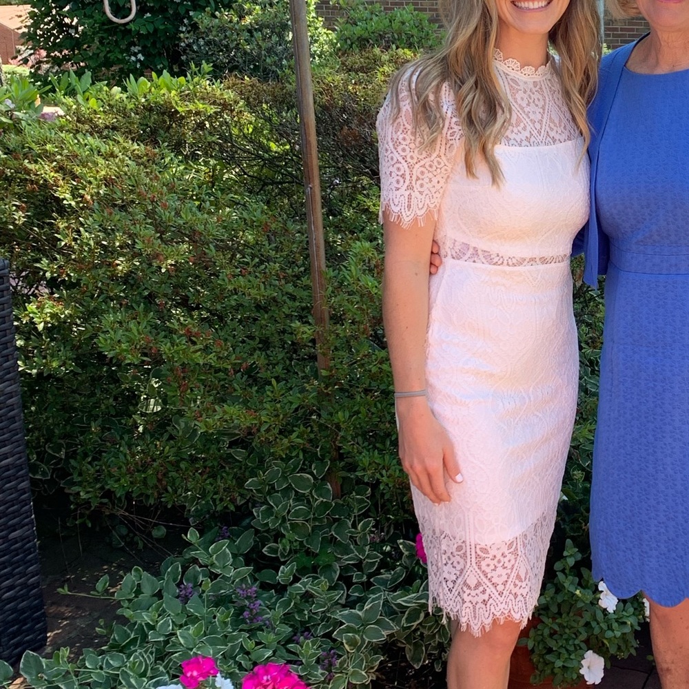 Lulu’s lace white dress, size small